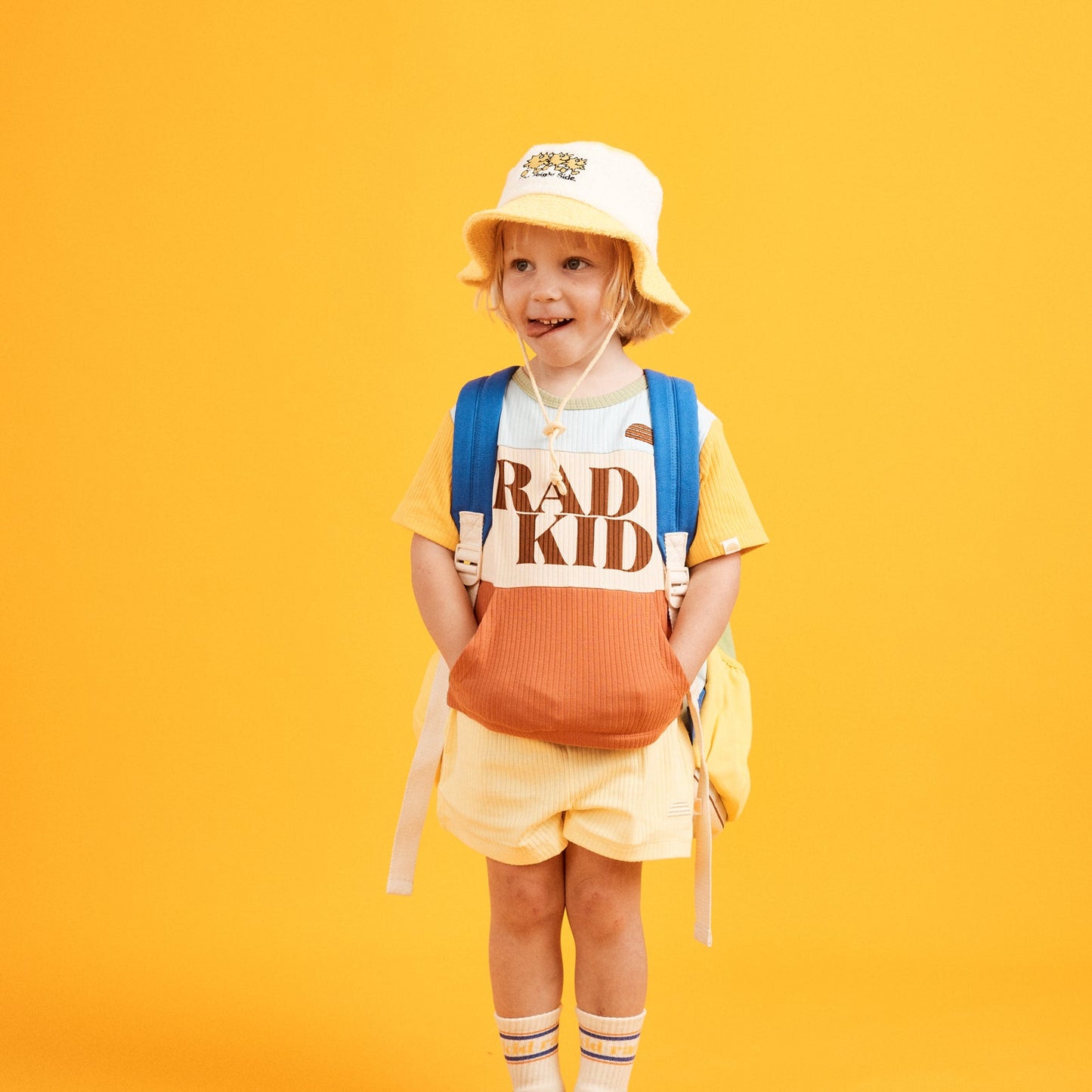 Rad Kid Primary Splice Organic Rib Tee