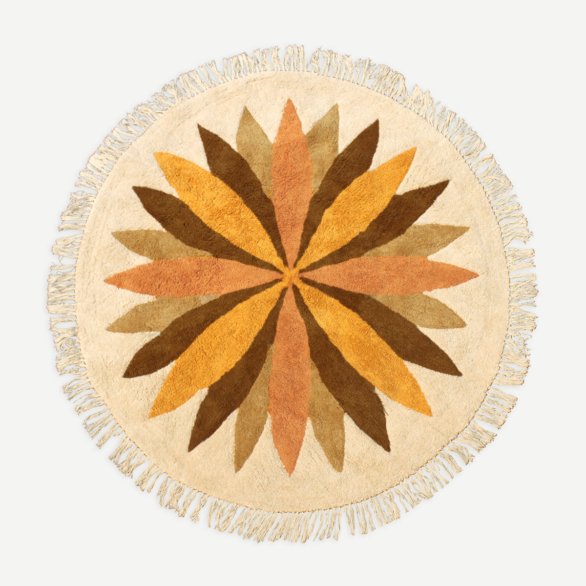 Sunflower Tufted Round Rug